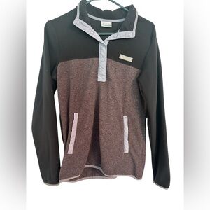 Columbia Black and Gray Fleece Pullover